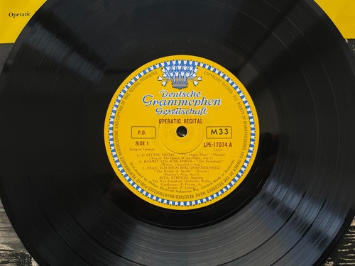 RITA STREICH Operatic Recital 10" DGG (AUSTRALIA) VG+/VG+ - Picture 2 of 3