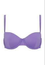 NWT Cuup Size 6 Ultraviolet The Balconette Swim Top UPF 50 Protection Underwire