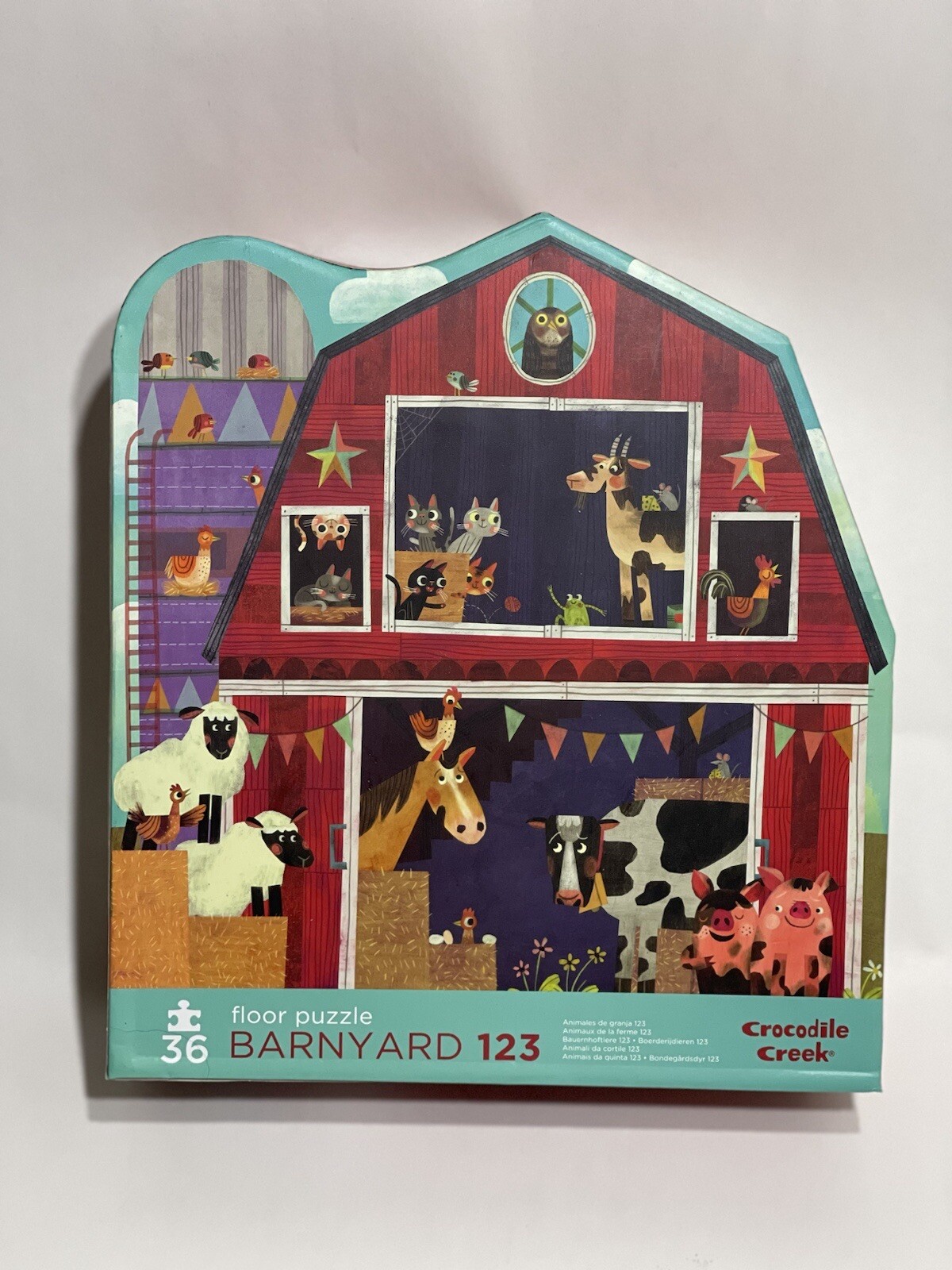 Crocodile Creek Barnyard 123 36 Piece Jigsaw Floor Puzzle eBay