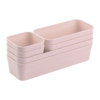 1X Schubladen Ordnungssystem Organizer Set Aufbewahrungsbox Rosa