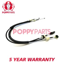 Poppy Gear Selector Cables Set Manual Fits Fiat Bravo 2010-2014 1.6 D 2.0