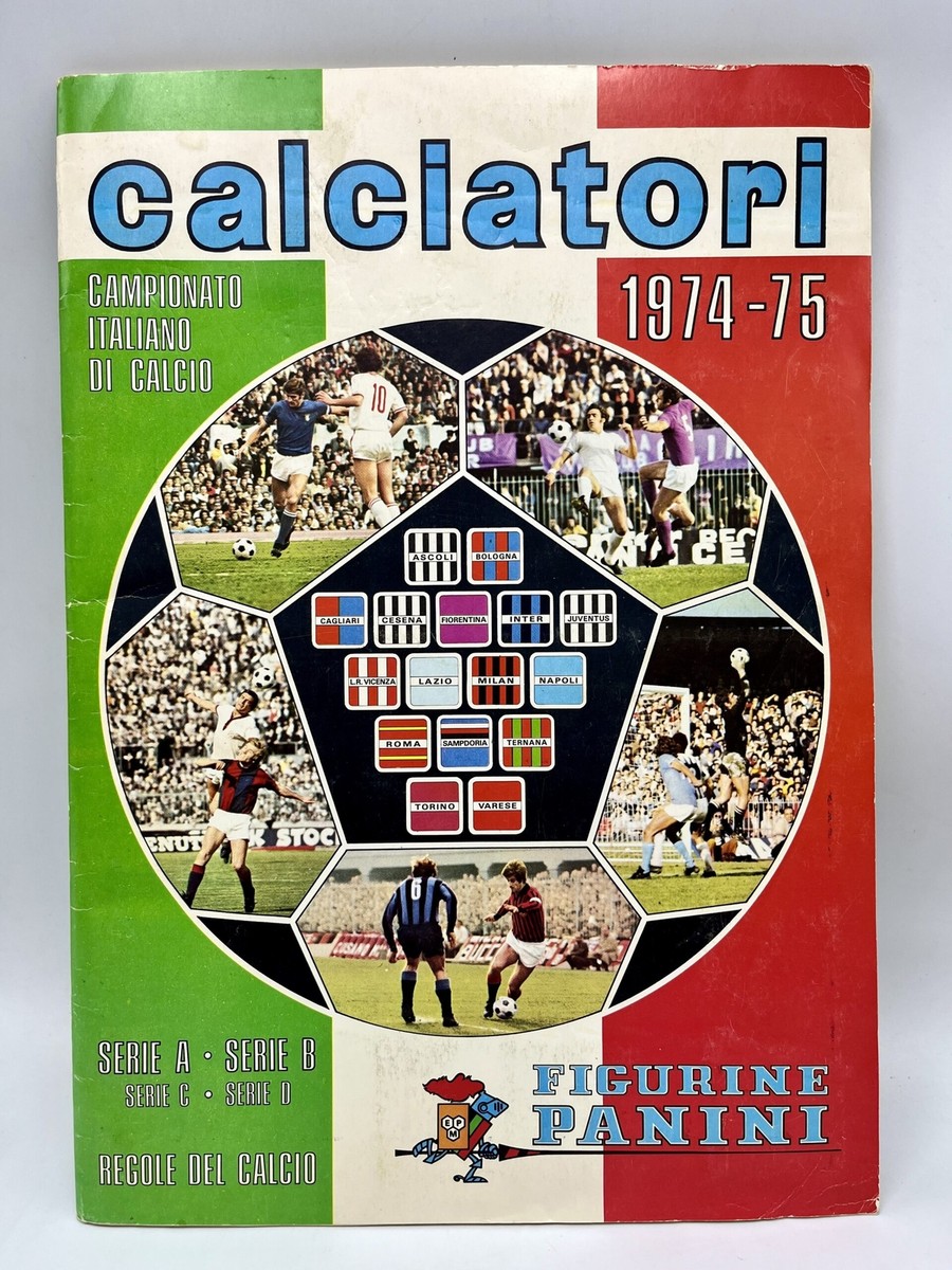 ALBUM CALCIATORI PANINI 1974/75 FIGURINE SCUDETTO SERIE C