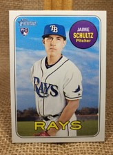 2018 Topps Heritage Jaime Schultz RC Baseball Card #558 Rays FREE S&H A6