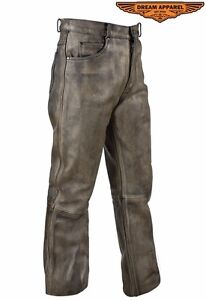 mens leather motorcycle pants