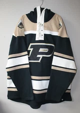New NCAA Purdue Boilermakers Lacer jersey style mid weight cotton hoodie men XXL