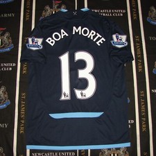 West Ham United Away Football Umbro Shirt Jersey Luis Boa Morte 2009 2010 Size M