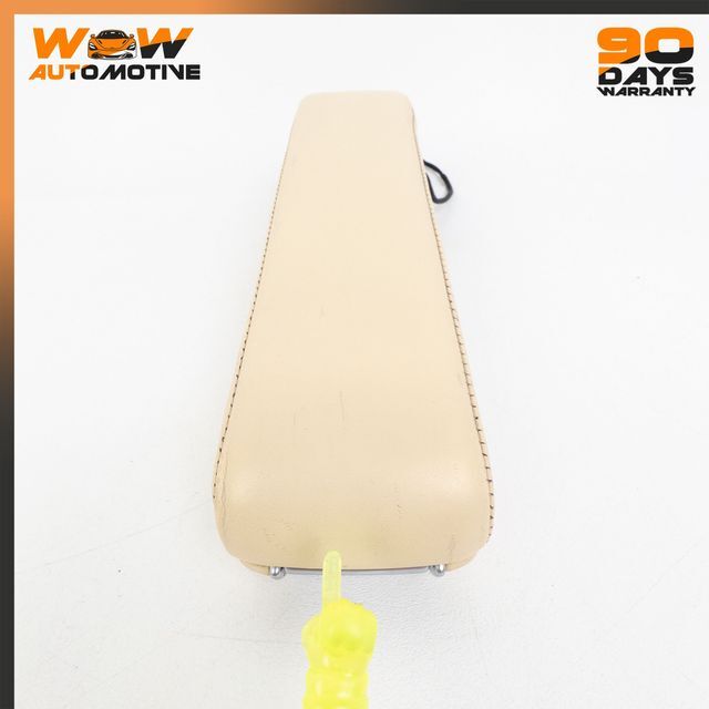 04-13 BENTLEY CONTINENTAL GT FLYING SPUR FRONT LEFT ARMREST BEIGE LEATHER OEM