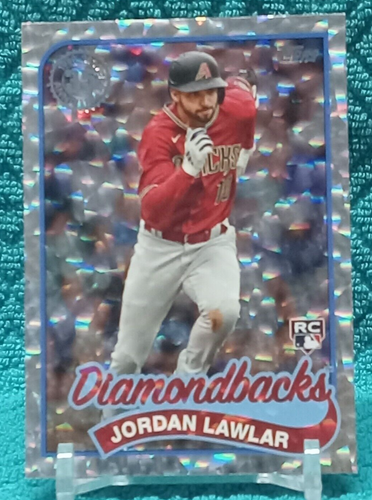 2024 Topps Serie 1 Jordan Lawlar RC 1989 Silber Knistern Arizona Diamondbacks