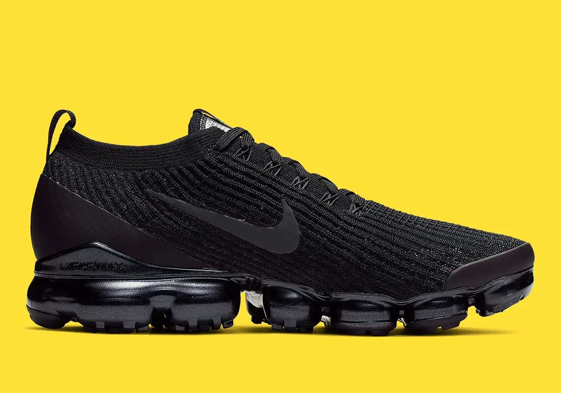 Nike Air VaporMax Flyknit 3 RARE Triple Black AJ6900-004