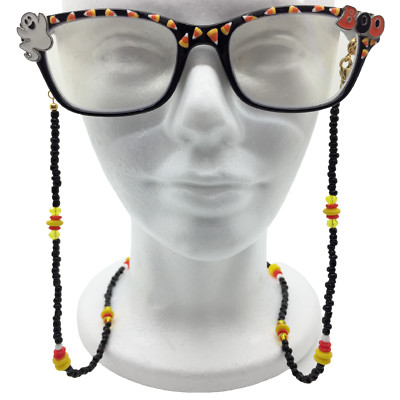 Halloween Readers 2.5, Candy Corn Reading Glasses Chain, Eyeglasses, Ghost, Boo