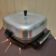 Vintage NESCO Electric Fry Pan Skillet N-133 Replacement Part: Warming Tray Only