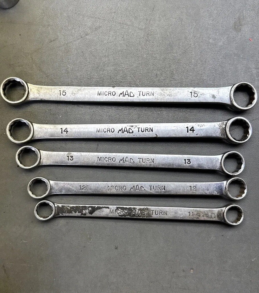 5 MAC Tools USA Micro Turn Offset Double Box End Wrench 12-PT 