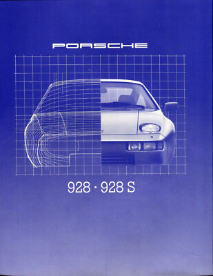 Porsche 928 928S 1980 UK market sales brochure + Technical Data + prices