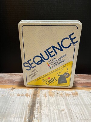 Sequence Bord Game In Tin Box NEW
