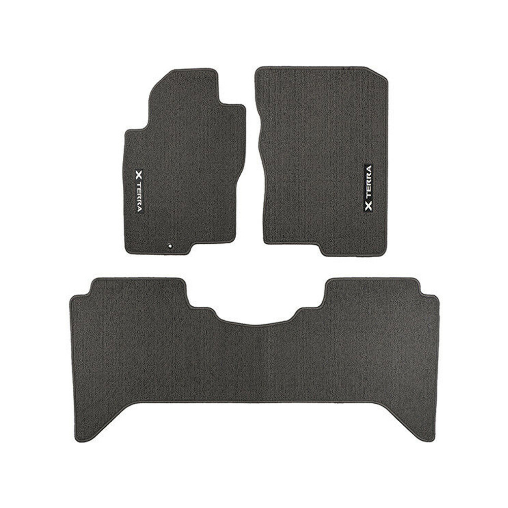 2005-2008 Nissan Xterra Charcoal Black Carpeted Floor Mats Set Of