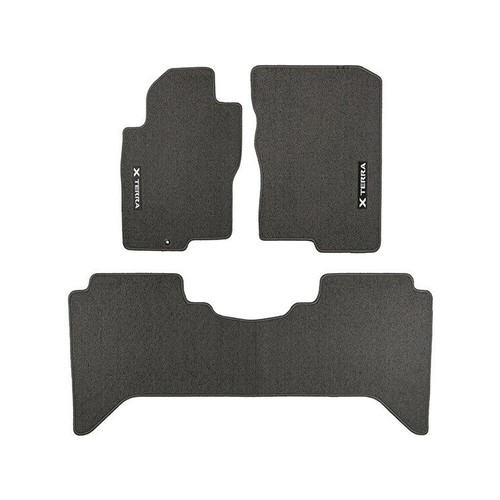 20052008 Nissan Xterra Charcoal Black Carpeted Floor Mats Set Of 3 OEM