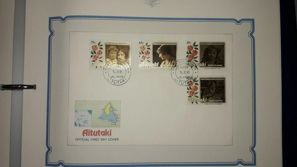 Queen Elizabeth 85th Birthday Stamp Album, First Day of Issues, British Empire - Image 4 of 4