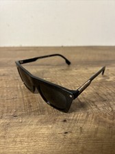 Burberry Black Square Sunglasses with Checker...