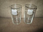 Lot of 2 Vintage Glasses Union Pacific Railroad Logo 6 Oz. Drinking Glasses.