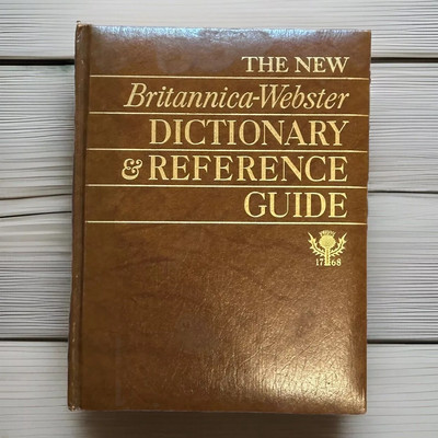 New Britannica/Webster Dictionary & Reference Guide  1981 Pre-Owned