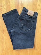 Vintage 90s Men’s Levi's 501 Black Denim Jeans, Made In USA 1998, fits 32x28