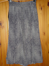 MAEVE ANTHROPOLOGIE Annette Layered SNAKESKIN Midi SKIRT 2 Front Slits Pockets 2
