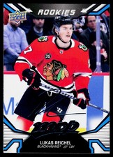2022-23 Upper Deck MVP Blue Script Lukas Reichel #234 Chicago Blackhawks