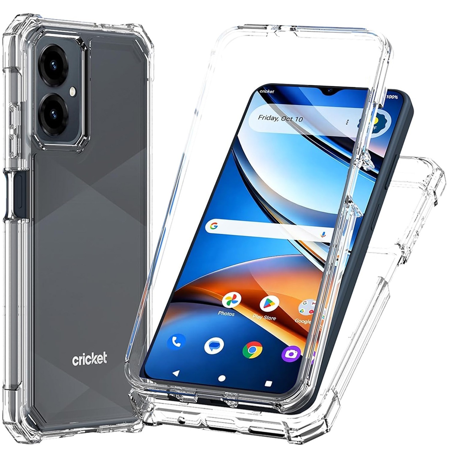 For Cricket Icon 2026 Phone Case 2 Layer Shockproof Corners TPU Bumper Cover