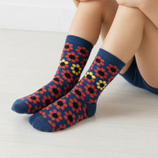 HOTSOX Kid's Daisy Crew Socks M/L