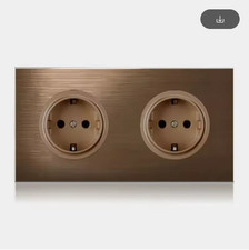 Retro EU Wall Light Switch 220V Coffee Color ...