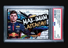 2020 TOPPS CHROME FORMULA 1 TRACK TAGS #5 MAX VERSTAPPEN TRACK TAGS PSA 9