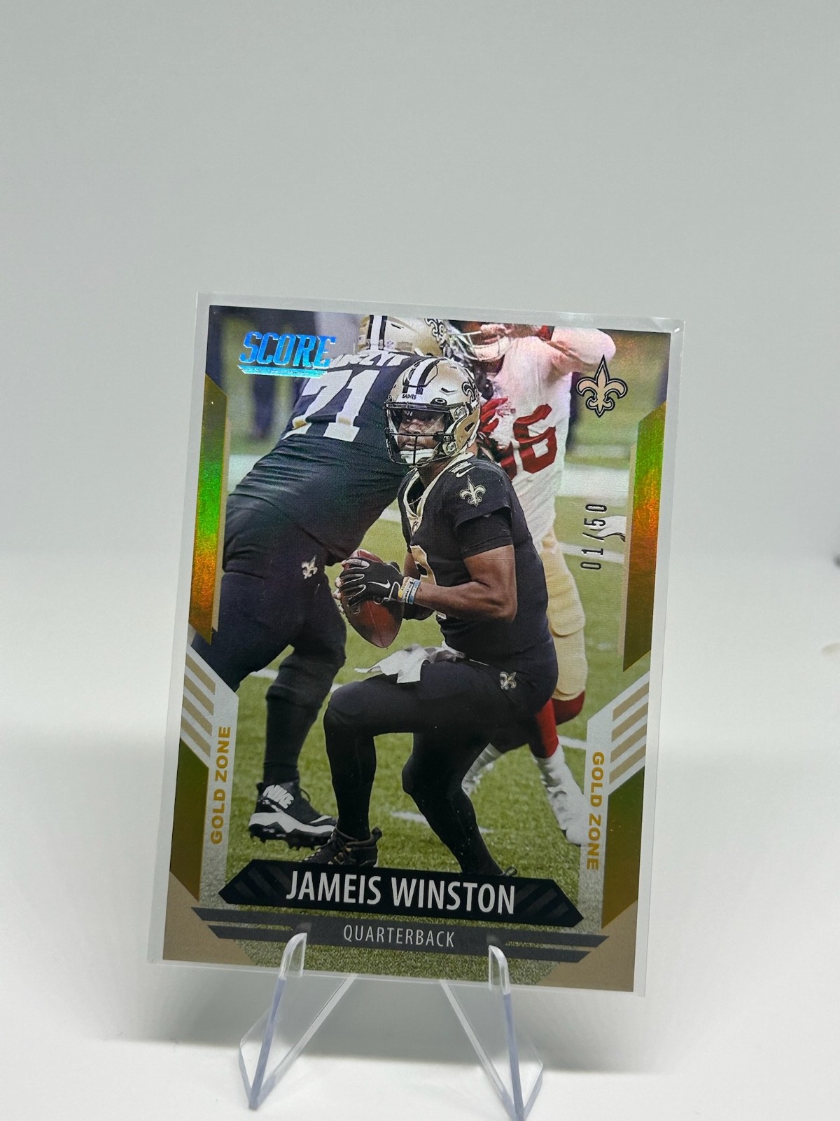 2021 Score - Jameis Winston #208 Gold /50 SSP