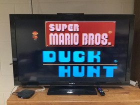 NES CONSOLE WITH DOGBONE CONTROLLERS MARIO 1 2 3 DR MARIO DONKEY KONG CLASSICS