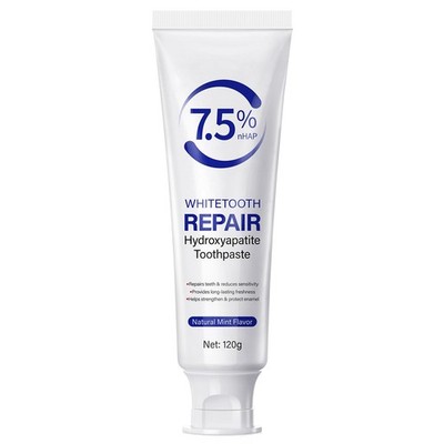 7.5% Hydroxyapatite Toothpastes for Enamel Protection and Tooth Strengthening...