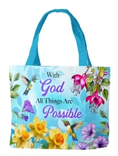 Briarwood Lane All Things Are Possible Canvas Tote