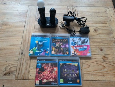 Playstation 3 PS3 5 Spiele Bundle mit Move Motion zwei Controller & Kamera 