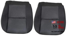 Black Driver  Passenger Side Bottom Replacement Cloth Seat Covers Compatible