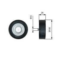 Umlenk-/FüHrungsrolle Keilrippenriemen Drivealign™ Gates T36367 FüR 275 XC90 S60