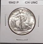 1942-P  WALKING LIBERTY HALF DOLLAR - Choice Uncirculated