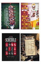 Póster de calendario de fútbol del equipo BIG12 2026 varios tamaños cualquier equipo (tú eliges)