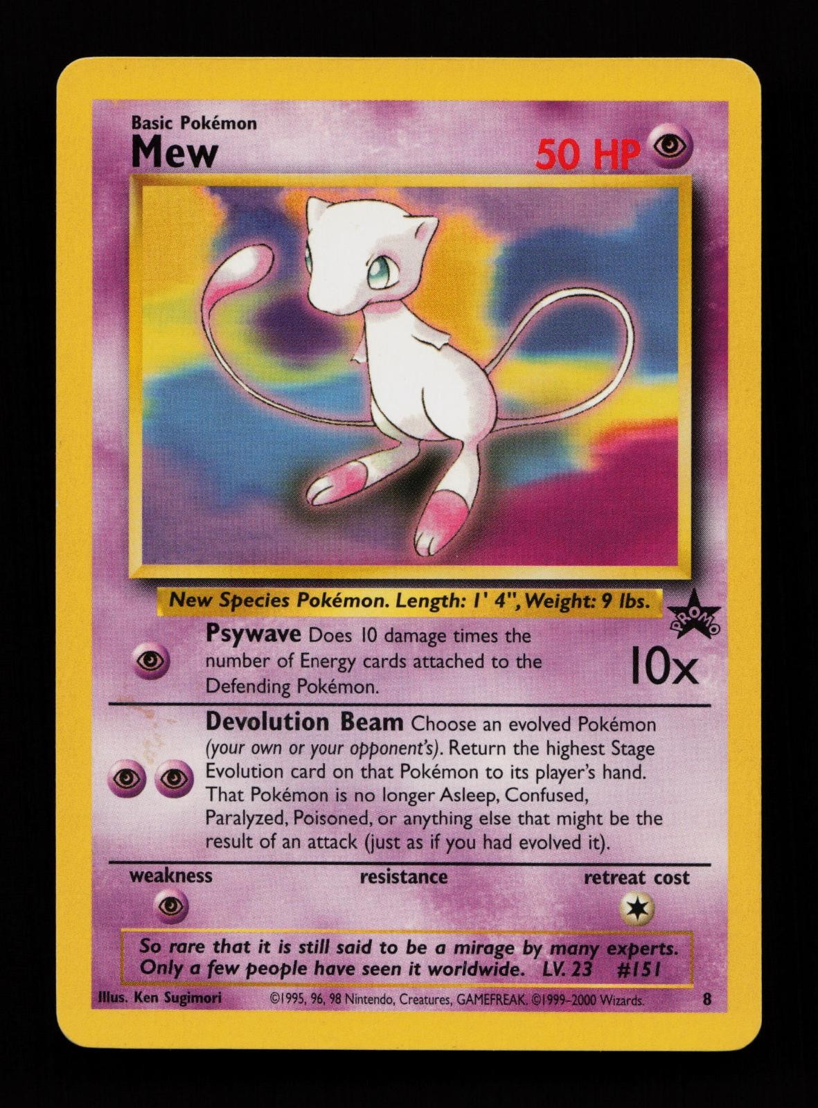 Mew 8 Promo Wizards Black Star Promos Pokemon Cards