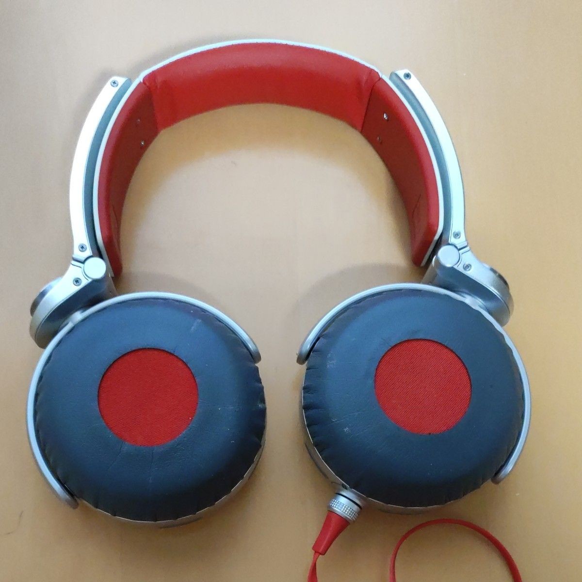 SONY MDR-XB920 Headphones Extra Bass Red Silver Premium Fully