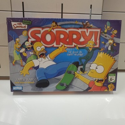 The Simpsons Sorry! Board Game by Parker Brothers - 2007 Edition - Brand New