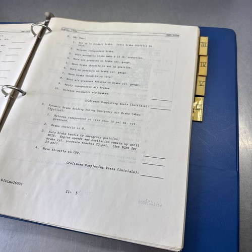 SP Diesel Locomotive Dynamic Brake System Testing & Inspection Manual GP40, GP35 - Picture 8 of 23