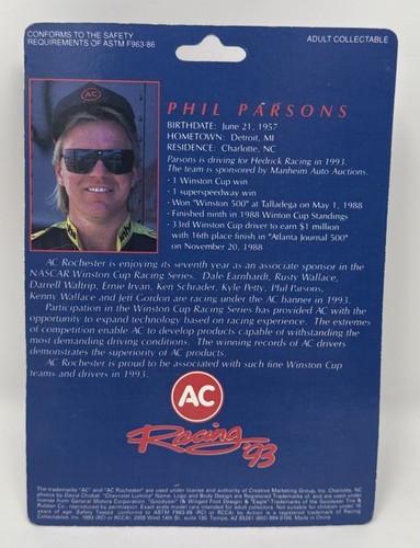 1993 Action AC Racing 1993 Phil Parsons 41 Manheim Auctions Limited Edition - Picture 2 of 2