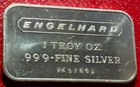 1980 Engelhard Industries Commercial Bar 1 Troy oz. .999 Fine Silver S/N-PK37851