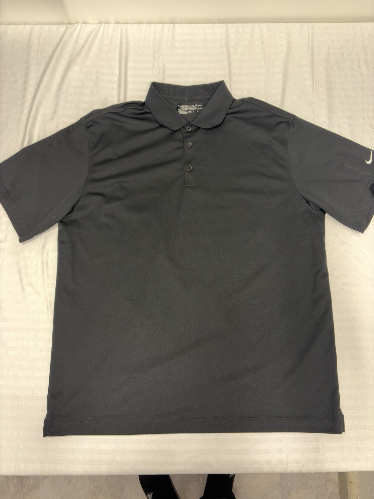 NIKE Golf Dri-Fit Polo Shirt Men’s XL Black Short Sleeve Excellent
