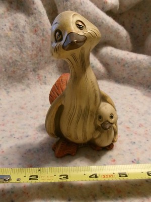 Duck withDuckling Figurine 5-1/2'' high ceramic fun decoration Comical Whimsical