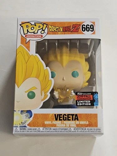 Funko POP! Animation Dragon Ball Z VEGETA #669 Fall Convention Exclusive Vaulted