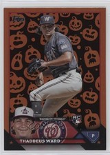 2023 Topps Update Jack-O'-Lantern Foil Thad Ward Thaddeus Ward #US111 my8